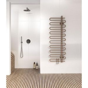 Instamat Cobra Badkamerradiator H 1141 x L 500 Mm Middenaansluiting Collectorbuis Links Standaard Wit CO110.50LSM