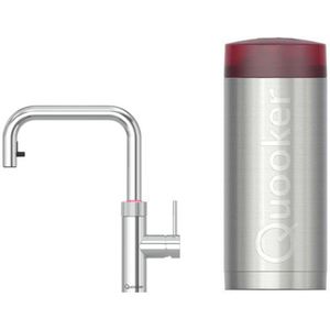 Quooker - Flex Square - Kokendwaterkraan - Chroom - Draaibare & Uittrekbare Uitloop