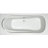 Plieger Spring bad acryl rechthoekig 170x75cm met poten wit 0947121