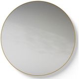 Looox Mirror collection Mirror Gold Line Round ronde spiegel - 70cm - mat goud SPGLR700