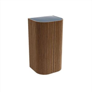 MONDIAZ KURVE 80cm kolomkast kleur Walnut met 2 deuren KRV80X45Wal