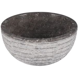 Differnz ALTO Waskom - 38cm - gepolijst natuursteen - grijs 36.102.43