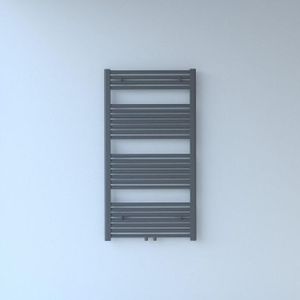 Rosani Exclusive line 2.0 radiator 60x120cm 617watt recht middenaansluiting structuur grijs metallic ga30957