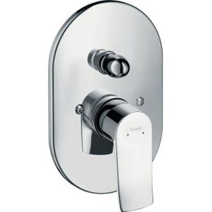 Hansgrohe Metris 1-gr afdekset badmengkraan chroom 31484000