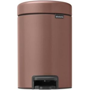 Brabantia NewIcon Prullenbak - 3 liter - Satin Taupe