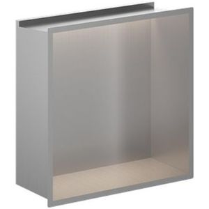 Crosswater Douche Nis - 30.5x30.5cm - LED-lichtstrip - geborsteld RVS NI305305LV
