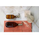 Wellmark Handzeep bruin glas messing pomp 500ml tekst SOAP Zwart label 8720165018055