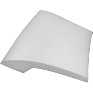 Zeza Deluxe Badkussen - 37x34cm - groot - model - wit SW1159692