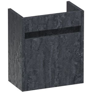 BRAUER Nexxt Fonteinonderkast - 40x45x22cm - 1 linksdraaiende deur - greep - MFC - Metal FO-NXLME