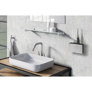 Zack POTES Tandenborstel houder - mat RVS 40605