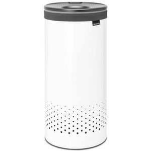 Brabantia Wasbox - 35 liter - kunststof deksel - uitneembare waszak - wit 304866