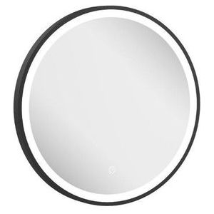 Crosswater Infinity Spiegel - met verlichting - rond - 50cm - mat zwart IF_MIRROR50MB