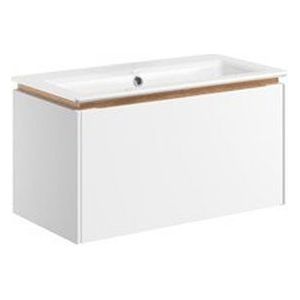 Crosswater Mada badmeubelset - 70x36.7x36cm - 1 wasbak - zonder kraangat - mat wit sw928088 SW928276