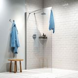Sealskin Hooked inloopdouche 120x200cm 6mm veiligheidsglas chroom CCXA31206265100