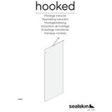 Sealskin Hooked inloopdouche 120x200cm 6mm veiligheidsglas chroom CCXA31206265100
