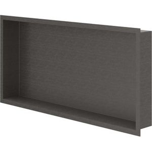 IVY Inbouwnis - 60x30x7.5cm - Geborsteld metal black PVD 6500756