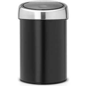 Brabantia Touch Bin Afvalemmer - wand - 3 liter - kunststof binnenemmer - matt black 364440