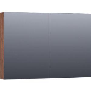 BRAUER Plain Spiegelkast - 100x70x15cm - 2 links/rechtsdraaiende spiegeldeuren - MFC - viking shield SK-PL100VS
