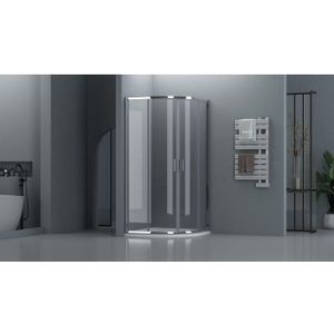 Adema Dawn Douchecabine - 90x90x185cm - kwartrond - chroom SW1381729