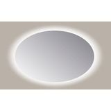 Sanicare Q-mirrors spiegel 120x80x3.5cm met verlichting Led cold white Ovaal inclusief sensor glas SOACS.80120