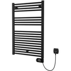 Plieger Elba Electrical elektrische designradiator - 942X600mm - met thermostaat - 500w - mat zwart 1550003