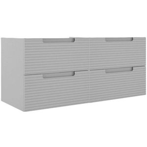 Adema Prime Balance Wastafelonderkast - 120x55x44.9cm - 4 lades - Geintegreerde greep - MDF - mat greige (grijs) 70294_2x