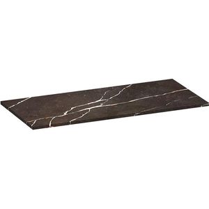 Saniclass Artificial Marble Wastafelblad - 100x46x2 - Zonder kraangat - composiet - Copper Brown TB-AM100CB