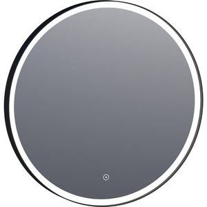 BRAUER Edge Spiegel - rond - 70x70cm - verlichting - zwart 3600