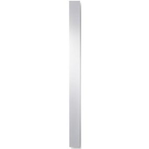 Vasco Beams Mono designradiator aluminium verticaal 1800x150mm 671W - aansluiting 0066 bruin zwart (RAL9826) 112580150180000669826-0000