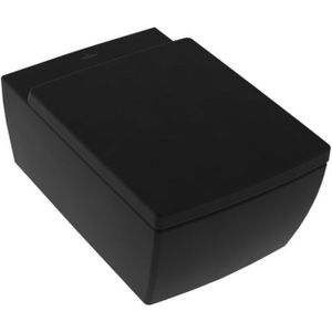 Villeroy & boch Memento 2.0 wandcloset 56cm z/spoelrand C + p.black 4633r0r7