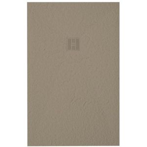 ZEZA Grade douchevloer - 140x80cm - antislip - antibacterieel - mineraalmarmer - rechthoek - mat cream (creme) 400000000000019565