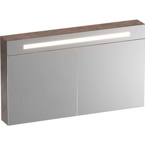 BRAUER Promise Deluxe spiegelkast - 120x70x15cm - met directe verlichting - 2 dubbelzijdige spiegeldeuren - Erosion SK-PRD120ER