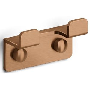 Clou Fold dubbele haak brons geborsteld PVD CL/09.04066.83