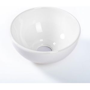 QeramiQ Dely Waskom - 19.5x19.5x9cm - keramiek - rond - glans wit SW1102400
