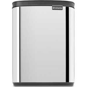 Brabantia Bo Afvalemmer - 7 liter - kunstof binnenemmer - brilliant steel 222948