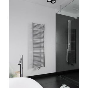 Instamat Inox Straight Badkamerradiator Elektrisch H 1565 x L 605Mm Incl. Wandconsoles Geborsteld Rvs IS150.60ES02