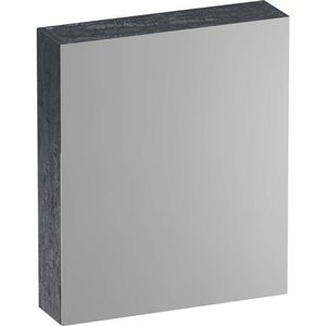 BRAUER Impress Deluxe spiegelkast - 60x70x15cm - interne en externe verlichting - 1 rechtsdraaiende dubbelzijdige spiegeldeur Damascus SK-IMD60RDA