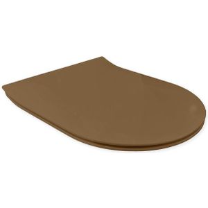 Royal Plaza Belbo closetzitting - slimseat - quickrelease - softclose - tabak