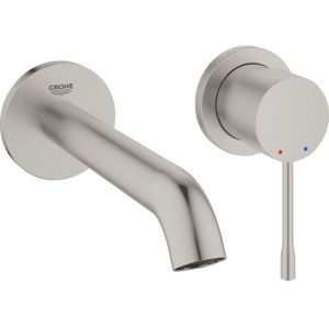 GROHE Essence New Wastafelkraan Inbouw - uitloop 18.3cm - M-size - inbouwdeel - supersteel 19408DC1