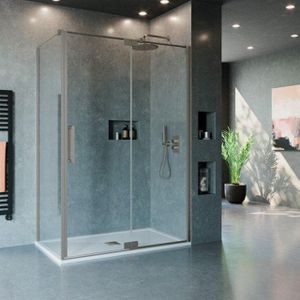 Crosswater - Optix 10 - Douchewand - Geborsteld RVS - 90cm