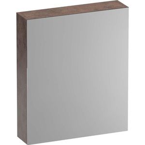 BRAUER Impress spiegelkast - 60x70x15cm - zonder verlichting - met 1 rechtsdraaiende dubbelzijdige spiegeldeur - Erosion SK-IM60RER