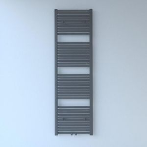 Rosani Exclusive line 2.0 radiator 50x180cm 844watt recht middenaansluiting structuur grijs metallic ga30934