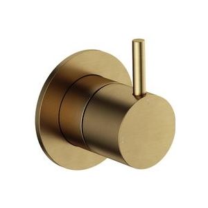 Hotbath Cobber Afbouwdeel - 2-weg omstel - Living colours - Geborsteld Messing CB111EXTBB