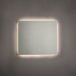 Adema Squared spiegel – Badkamerspiegel – Met verlichting – 80x70 cm