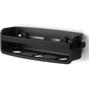 Umbra Flex douchemand - 33x12x9cm - zelfklevend -ABS Zwart 1021300-040