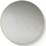 Looox Mirror collection Mirror Gold Line Round ronde spiegel - 100cm - mat goud SPGLR1000