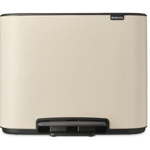 Brabantia Bo Pedaalemmer - 11+23 liter - 2 kunststof binnenemmers - soft beige 202247