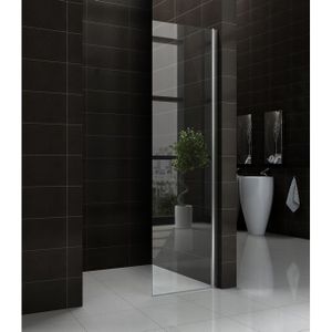 Wiesbaden Comfort zijwand met muurprofiel 300 x 2000 x 10 mm nano helder glas/chroom 20.3817