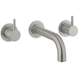 Crosswater MPRO Badkraan - met inbouwdeel - RVS geborsteld PRO330WV = UK-130ROUGH + PRO330TRIMV