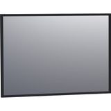 BRAUER Silhouette Spiegel - 100x70cm - zonder verlichting - rechthoek - zwart 3504